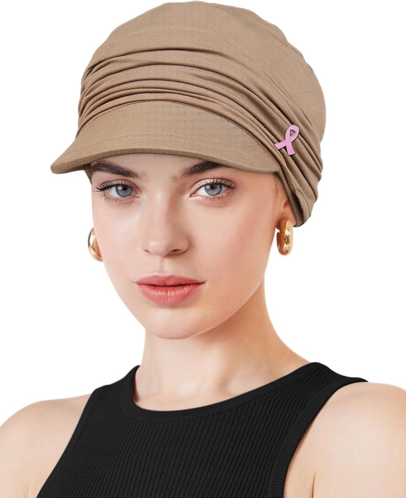 Awefeel Chemo Headwear Viscose Newsboy Cap for Women Fall and Winter Hats - Image 1